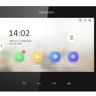 Videointerfon de interior IP Hikvision DS-KH6320-LE1(B), 7 inch, ecran LCD, PoE, aparent/ingropat