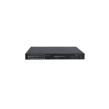 Switch cu 16 porturi PoE Dahua PFS3220-16GT-240-V2, 8000 MAC, 52 Gbps, fara management, PoE