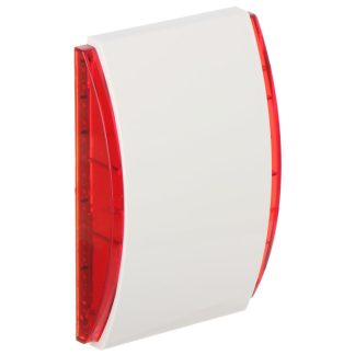 Sirena de interior cu LED Satel SPW-220 R, 120 dB, 3 tonuri, rosu