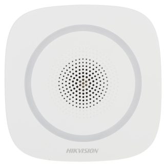 Sirena stroboscopica wireless de interior Hikvision AX PRO DS-PS1-I-WE-B, 110 dB, 868 MHz, RF 1600 m, LED Albastru