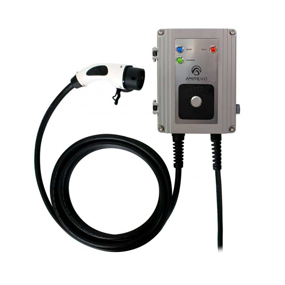 Statie fixa incarcare masini electrice EV-MAG GS322T2GC-CP, RFID, 22 kW, Type 2, trifazat, comutator de putere