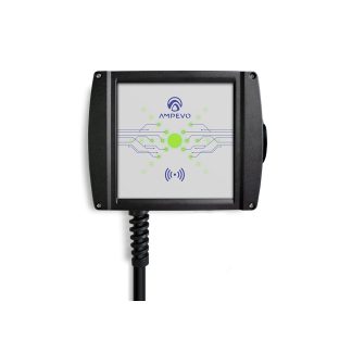 Statie incarcare masini electrice Ampevo AMP107T2GO-CP+RFID, 7.4 kW, Type 2, monofazat + 2x card RFID
