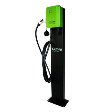 Statie incarcare masini electrice EV-MAG GS107T2GCS, 7 kW, type 2, monofazat, montaj pe stativ