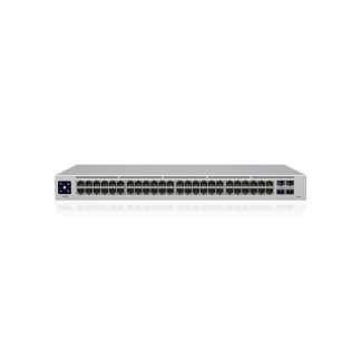 Switch 48 porturi Ubiquiti UniFi USW-48-POE, 104 Gbps, 4 porturi SFP, PoE+, cu management