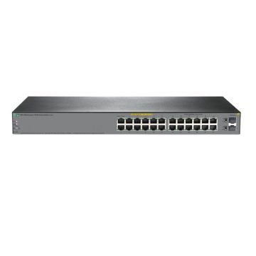 Switch cu 24 porturi Aruba JL384A, 52 Gbps, 38.6 Mpps, 2 porturi SFP, 1U, PoE, cu management