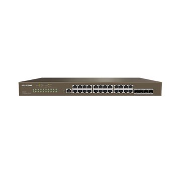 Switch cu 24 porturi IP-COM G5328F, 56 Gbps, 41.7 Mpps, 16000 MAC, cu management