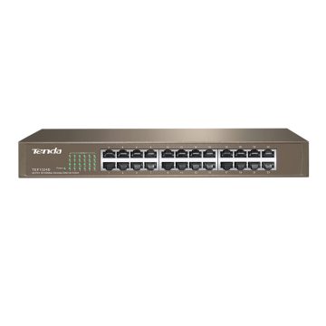 Switch cu 24 porturi Tenda TEF1024D, 4.8 Gbps, 3.57 Mpps, 8.000 MAC, fara management