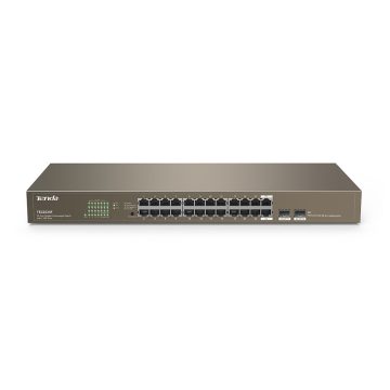 Switch cu 24 porturi Tenda TEG1024F, 48 Gbps, 35.6 Mpps, 8000 MAC, fara management