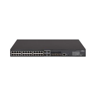 Switch cu 28 porturi Dahua AS5500-24GT4XF-370, MAC 16K, 336 Gbps, cu management, PoE