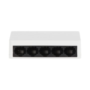 Switch cu 5 porturi Hikvision DS-3E0105D-E, 100 Mbps, 0.744 Mpps, 1.000 MAC, plug and play
