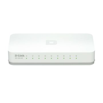 Switch cu 8 porturi D-Link GO-SW-8E, 1 Gbps, 2.000 MAC, fara management