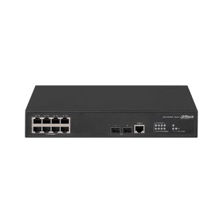 Switch cu 8 porturi Dahua AS4300-8GT2GF, MAC 16K, 20 Gbps, cu management