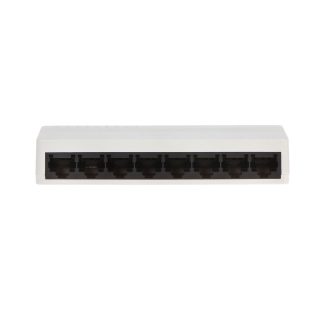 Switch cu 8 porturi Hikvision DS-3E0108D-E, 1.6 Gbps, 1.1904 Mpps, 1.000 MAC, plug and play