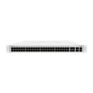 Switch rackabil cu 48 porturi PoE Gigabit Mikrotik CRS354-48P-4S+2Q+RM, 336 Gbps, 235 Mpps