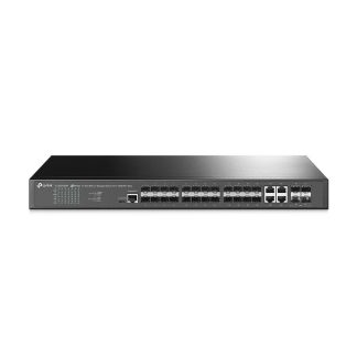 Switch cu 24 porturi TP-Link TL-SG3428XF, 16K MAC, 128 Gbps, cu management