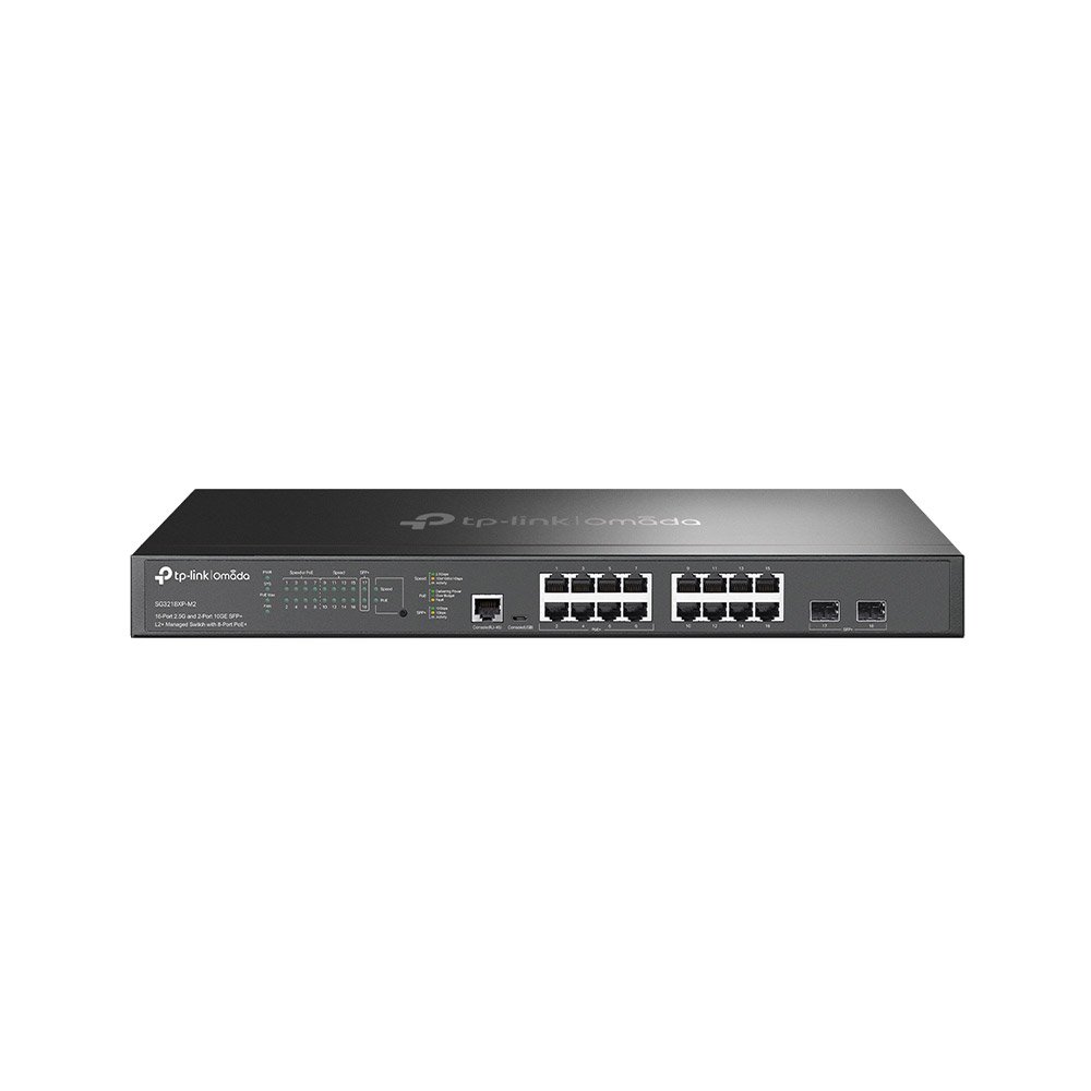 Switch rackabil cu 16 porturi Gigabite TP-Link SG3218XP-M2, 120 Gbps, 89.28 Mpps, Omada, PoE, cu management