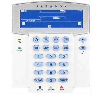 Tastatura LCD Paradox K35, 32 zone, 2 partitii, StayD