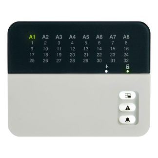 Tastatura LED cu cititor de proximitate Teletek Eclipse LED32 PR, 8 partitii, 32 zone, 1 intrare, 1 iesire PGM