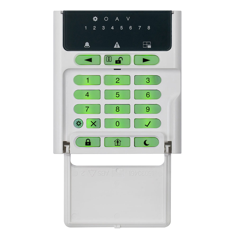 Tastatura LED Teletek Eclipse LED8, 1 partitie, 8 zone, 1 intrare