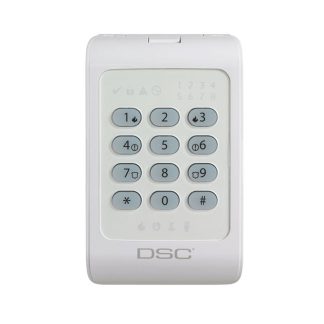 Tastatura LED pentru 8 zone DSC PC1404 RKZ, 1 zona programabila