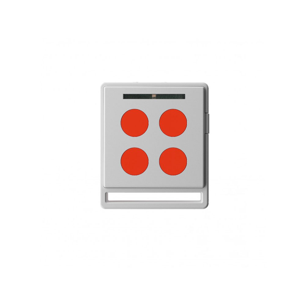 Telecomanda porti si usi de garaj Nice Home ECCO5WO,4 canale, 433.92 MHz, alb-portocaliu