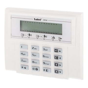 Tastatura LCD Satel VERSA-LCD, 3 butoane functionale, taste dedicate, buzzer