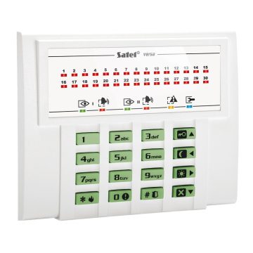 Tastatura LED Satel VERSA-LED, 3 butoane functionale, taste dedicate, buzzer