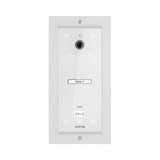 Videointerfon de exterior Electra Urban VPM.01F03.ELWH4, 1 familie, ingropat, 800 TVL, LED-uri albe, RFID, alb