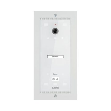 Videointerfon de exterior Electra Urban VPM.01F03.ELWH4, 1 familie, ingropat, 800 TVL, LED-uri albe, RFID, alb