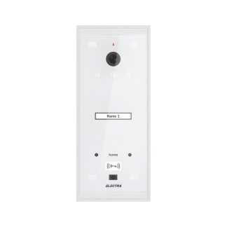 Videointerfon de exterior Electra Urban VPM.01S03.ELWH4, 1 familie, aparent, 800 TVL, LED-uri albe, RFID, alb