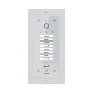 Videointerfon de exterior Electra VPM.08S03.ELWU4, RFID, 8 familii, aparent, 4 fire