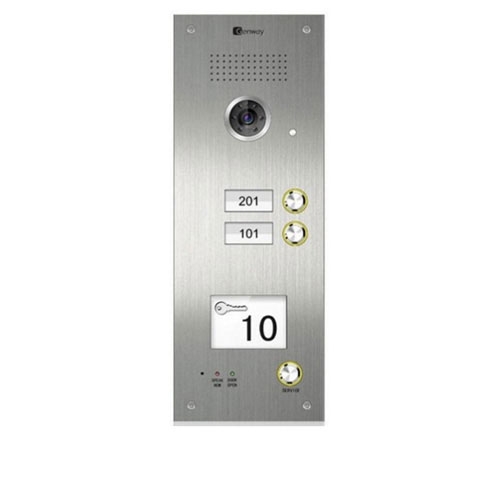 Videointerfon de exterior Genway 2313D-C, 2 familii, ingropat, vila
