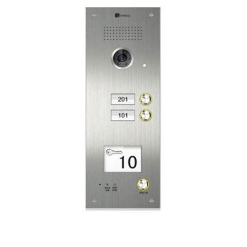 Videointerfon de exterior Genway 2313D-C, 2 familii, ingropat, vila