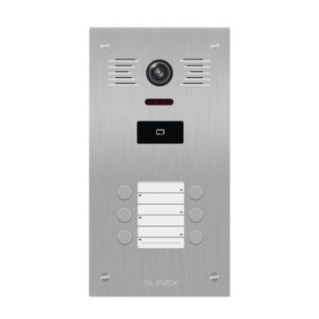 Videointerfon de exterior Slinex MB-06CRHD, RFID, 6 familii, EM, 2 MP, IR 1.5 m, 1000 utilizatori, montaj ingropat