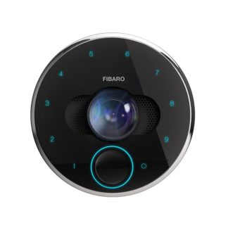 Videointerfon smart de exterior Wi-Fi Fibaro FGIC-002 V2.0, ingropat, 2 MP, aplicatie/cod PIN/Bluetooth, PoE, slot card, senzor proximitate