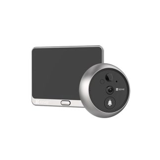 Vizor electronic cu sonerie EZVIZ CS-DP2-2K, 3 MP, 2 mm, Wi-Fi, 2,4 GHz, acumulator 4600mAh, IR 5 m, microfon si difuzor, PIR, aplicatie mobila, slot card