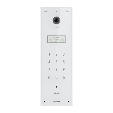 Videointerfon de exterior Electra Expert VPE.0BS03.ELWTL, 800 TVL, 255 apartamente, tastatura touch iluminata, acces prin card RFID, aparent