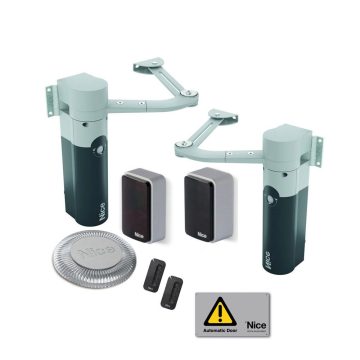 Kit automatizare poarta batanta Nice WALKY2024KCE, 100 Kg/canat, 1.8 m/canat, 24 V