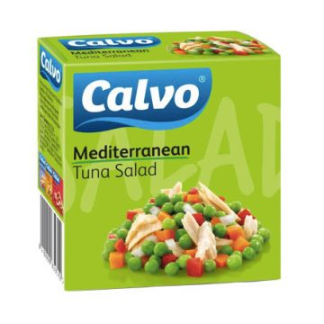 Salata Mediteraneana Cu Ton Calvo 150g, Calvo