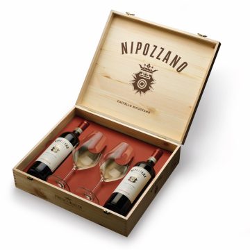 2*Vin Rosu Nipozzano Riserva Chiant Rufina Frescobaldi DOCG 0.75l + Pahare, Frescobaldi