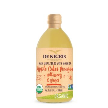 Otet Bio din Cidru cu Miere si Ghimbir De Nigris 500ml, De Nigris