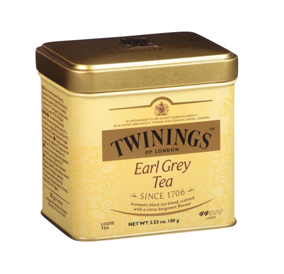 Ceai Negru Earl Grey Cutie Metal Twinings 100g, Twinings