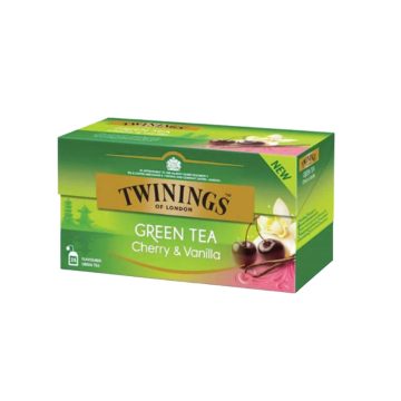 Ceai Verde Cu Aroma De Cirese Si Vanilie Twinings 25x1.7g, Twinings
