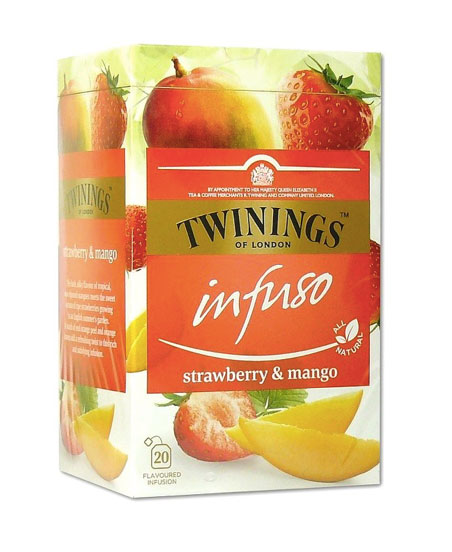 Ceai Pentru Infuzie Cu Capsuni Si Mango Twinings 20x2g, Twinings