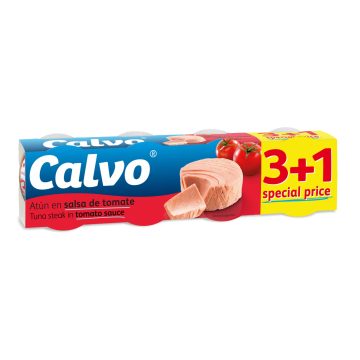 Ton In Sos De Rosii Calvo 4x80g, Calvo