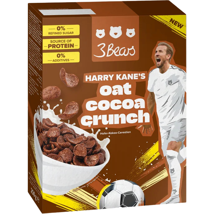 Fulgi de Ovaz cu Cacao Harry Kane fara Zahar Adaugat 250g
