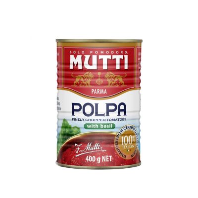 Pulpa Rosii Taiate Fin Cu Busuioc Mutti 400g, Mutti