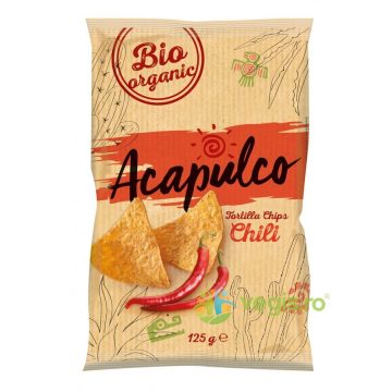 Tortilla Chips cu Chili Ecologice/Bio 125g