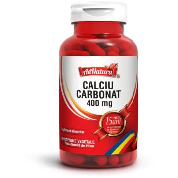 Calciu Carbonat 400mg 30cps