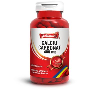 Calciu Carbonat 400mg 60cps